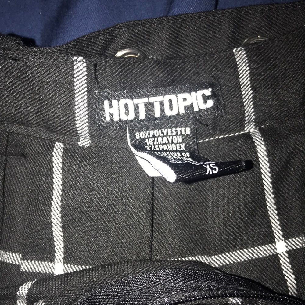 Black and White checkered skirt from Hot Topic